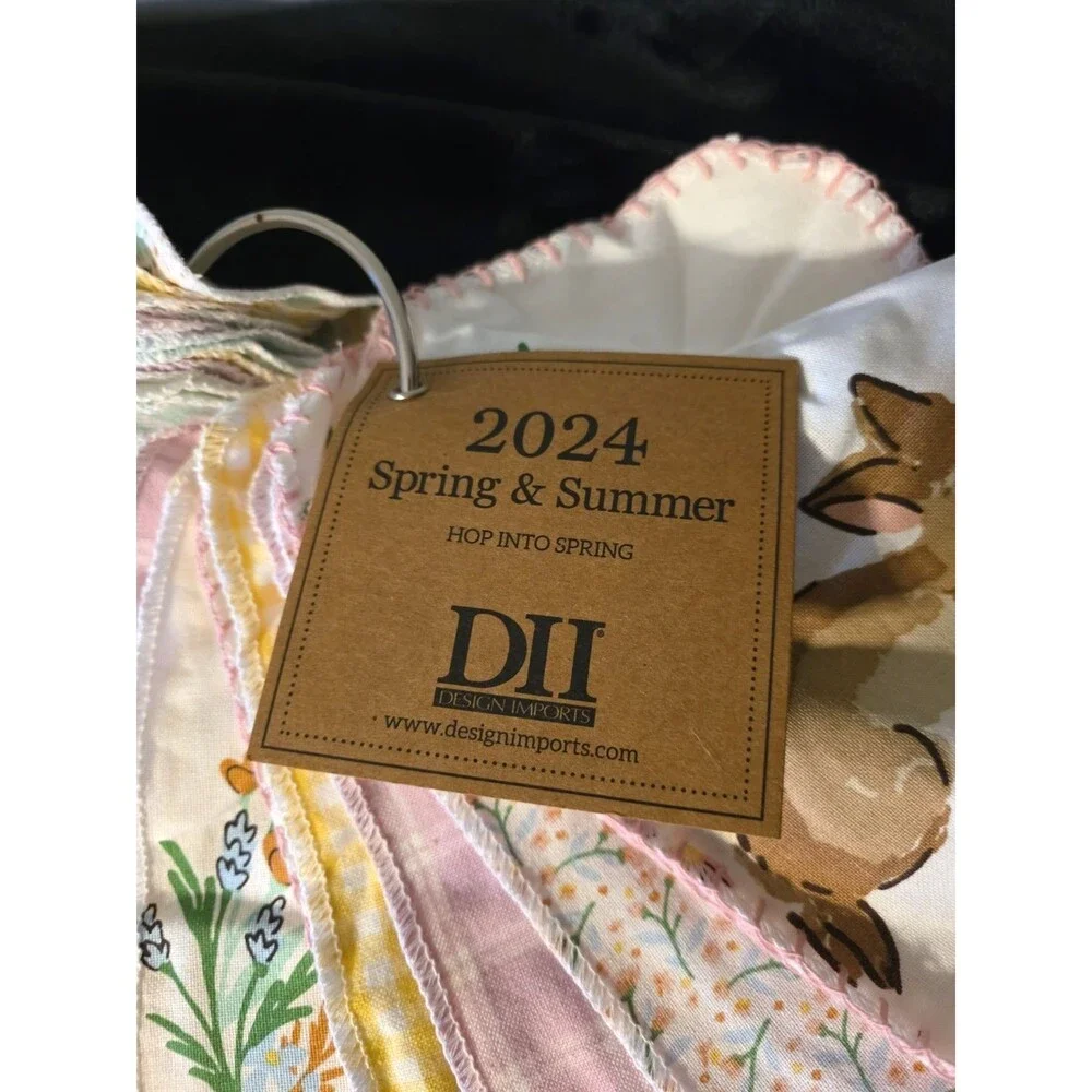 DII Design Imports Sample Swatch For 2024 Spring & Summer Hop Into Spring